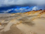 beach after a storm