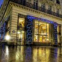 cartier in paris at christmas hdr