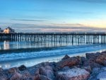 evening on the malibu pier