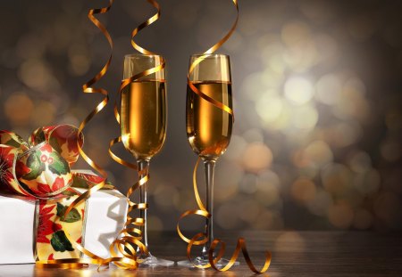 *** Happy New Year *** - glass, champagne, year, holiday, new, happy