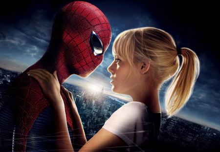 spiderman - movie, girl, mask, spiderman