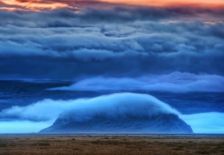 unbelievably beautiful sky - storm, clouds, plains, mountain, sky