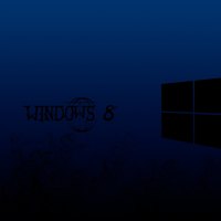 Windows 8 blue black