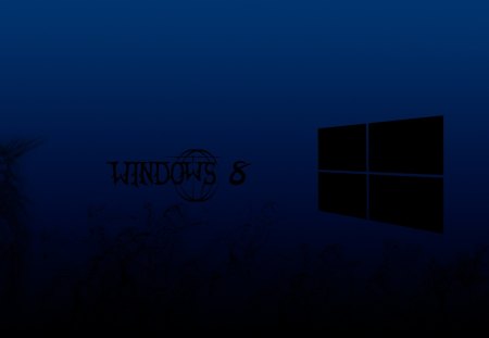 Windows 8 blue black - windows, black, girl, blue