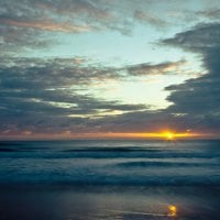 Cloudy Sunset Seascape