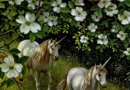 By Ruth Sanderson - nature, painting, art, ruth sanderson, unicorn