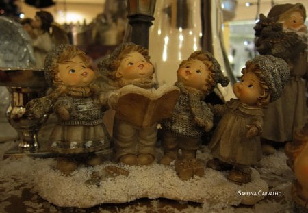 à¹‘â™¥à¹‘ Angels singing Silent Night à¹‘â™¥à¹‘ - winter, choir, beautiful, love, forever, silent night, merry christmas, angels, carols, nature