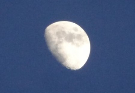 Crater Moon - moon, sky, crater moon, craters