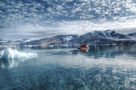 arctic - ice, arctic, mountain, snow