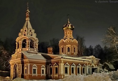 Znamensky temple - russia, religion, temple, church, znamensky, architecture, dome, znamensky temple