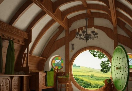 The Hobbit - furniture, the, an, unexpected, door, journey, hobbit, house