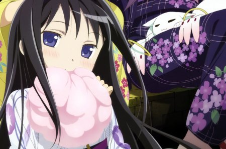 akemi homura - manga, anime, magic girl, cotton candy