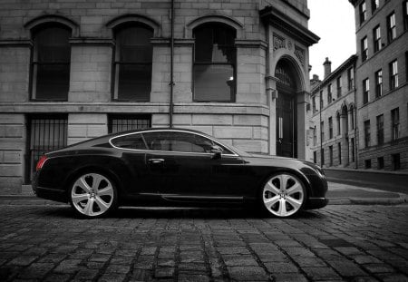 Bentley Continental GT - black, bentley, car, gt, continental