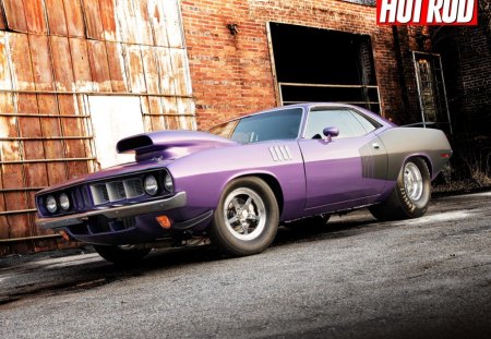 '71 Plymouth Cuda tuned for Drag race - charger, muscle car, car, dodge, drag race