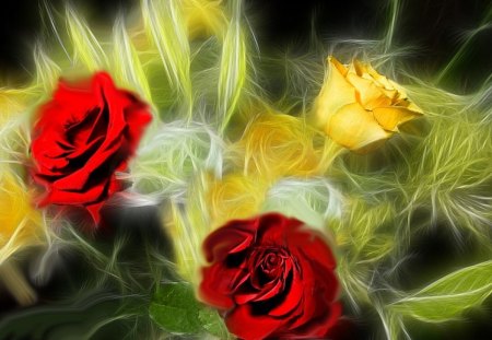 Flowers of love - 3D and CG & Abstract Background Wallpapers on Desktop ...