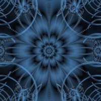 Fractal blue