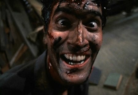 Evil Dead 2 Crazy Ash - zombies, movie, hero