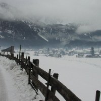 winter in gosau in the austrian alps