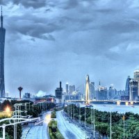 hunan bridge in guangzhou china hdr