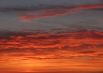 Orange and Gray Sky - orange, sky, gray, clouds