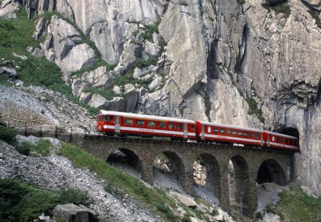 train - architecture, fun, trains, bridge