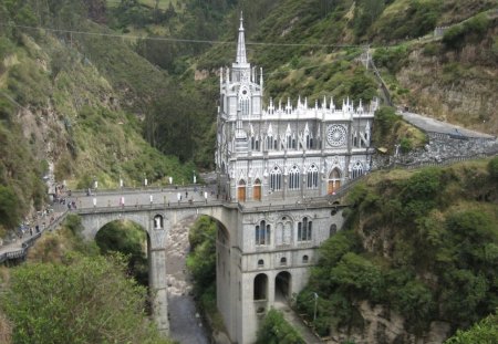 La Laja Cathedral - Columbia - south america, columbia, la laja cathedral, churches