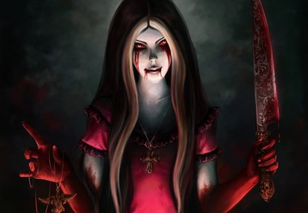 Alice: Madness Returns - blood, alice, wonderland, cant think of a fourth