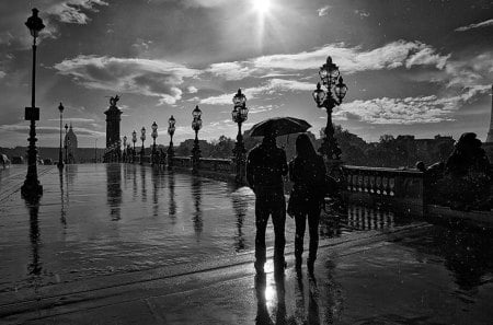 The Perfect Moment - love, paros, lovers, umbrella, woman, man