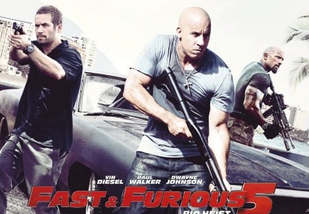 Fast And Furious 5 - fast and furious, bullets, gun, adrenaline, movie, nice, cool, action