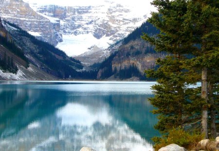 THE LAKE - nature, lake, mountain, reflection