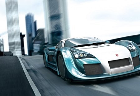 the gumpert apollo - city, car, road, speed