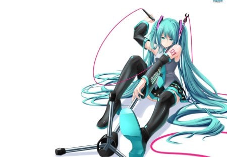 Hatsune Miku - vocaloid, hatsune, miku, anime