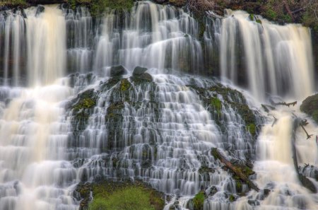 waterfalls - waterfalls, stone, water, river