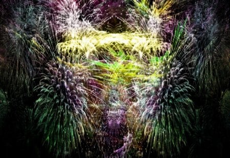 Fractal Fireworks Wallpaper - colours, rainbows, fireworks, fractal