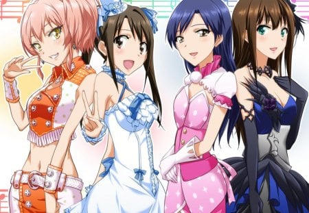 Idolmaster - dancer, girls, music, anime, manga