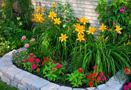 Colorful-Flower-Bed - colorful, flower-bed, picture, beautiful