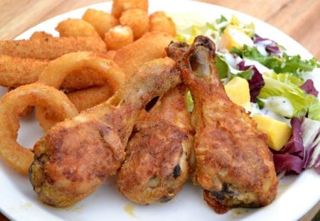 ROAST CHICKEN LEGS - nice, hot, cool, wallpaper, food