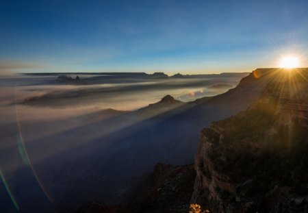 Beautiful View - canon, nature, sky, view, beautiful, blue, sunset