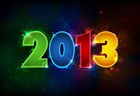 New 2013 year - nice, 2013, new year, colorful, lovely, happy new year, pretty, beautiful, holiday, mood