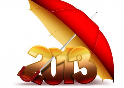 Happy new year - pretty, mood, happy new year, beautiful, lovely, colorful, 2013, umbrella, holiday, new year, red, nice