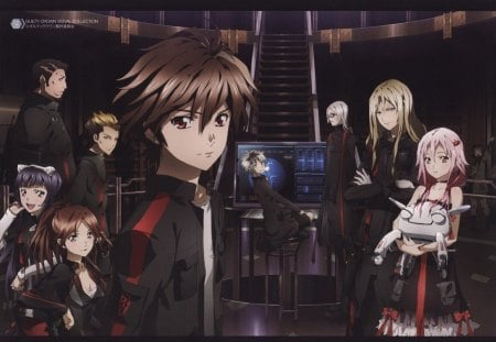 the team - anime, wallpaper, guilty crown, other