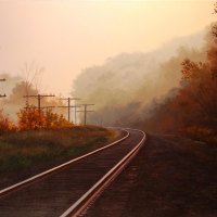 Autumn and the railroad