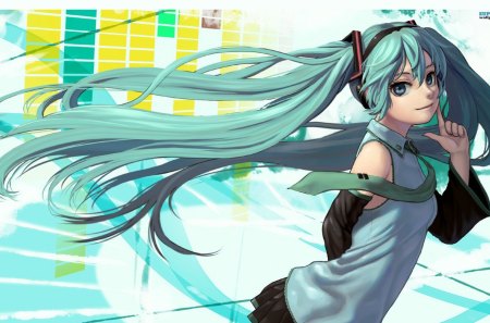 Hatsune Miku - hatsune, girl, vocaloid, anime, miku