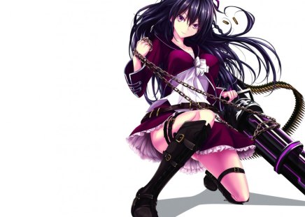 Anime - anime, female, skirt, girl, long hair