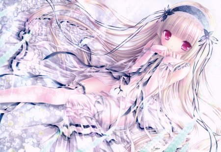 Kawaii - anime, kawaii, girl, cute, headband, long hair