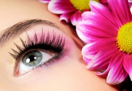 Eye - up, make, eye, photo, flower