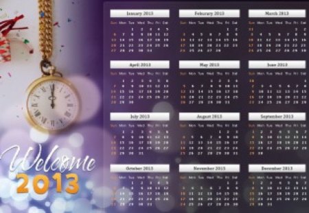 Calendar-2013 - 2013, cool, calendar, wallpaper