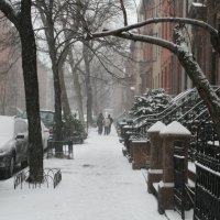 Snow on a New York Street