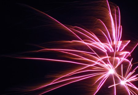 HAPPY NEW YEAR - new year, purple, abstract, red, pink, fireworks