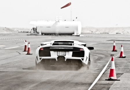 Lamborghini Murcielago on track - road, track, murcielago, lamborghini